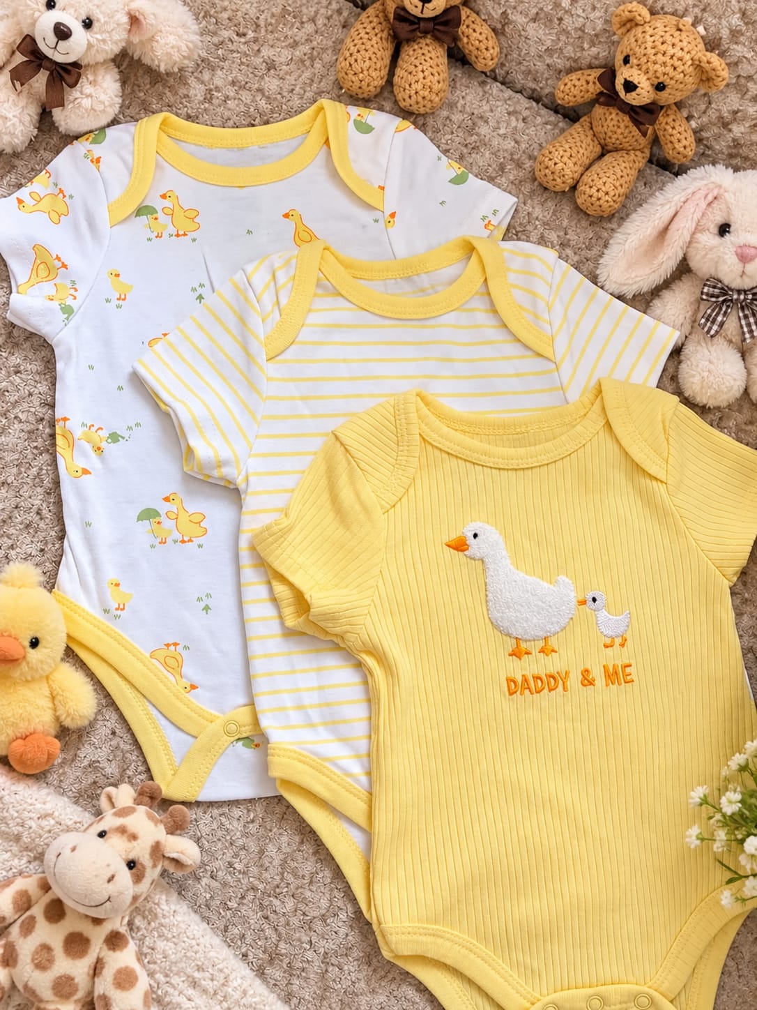 Set de 3 Bodys para Bebé