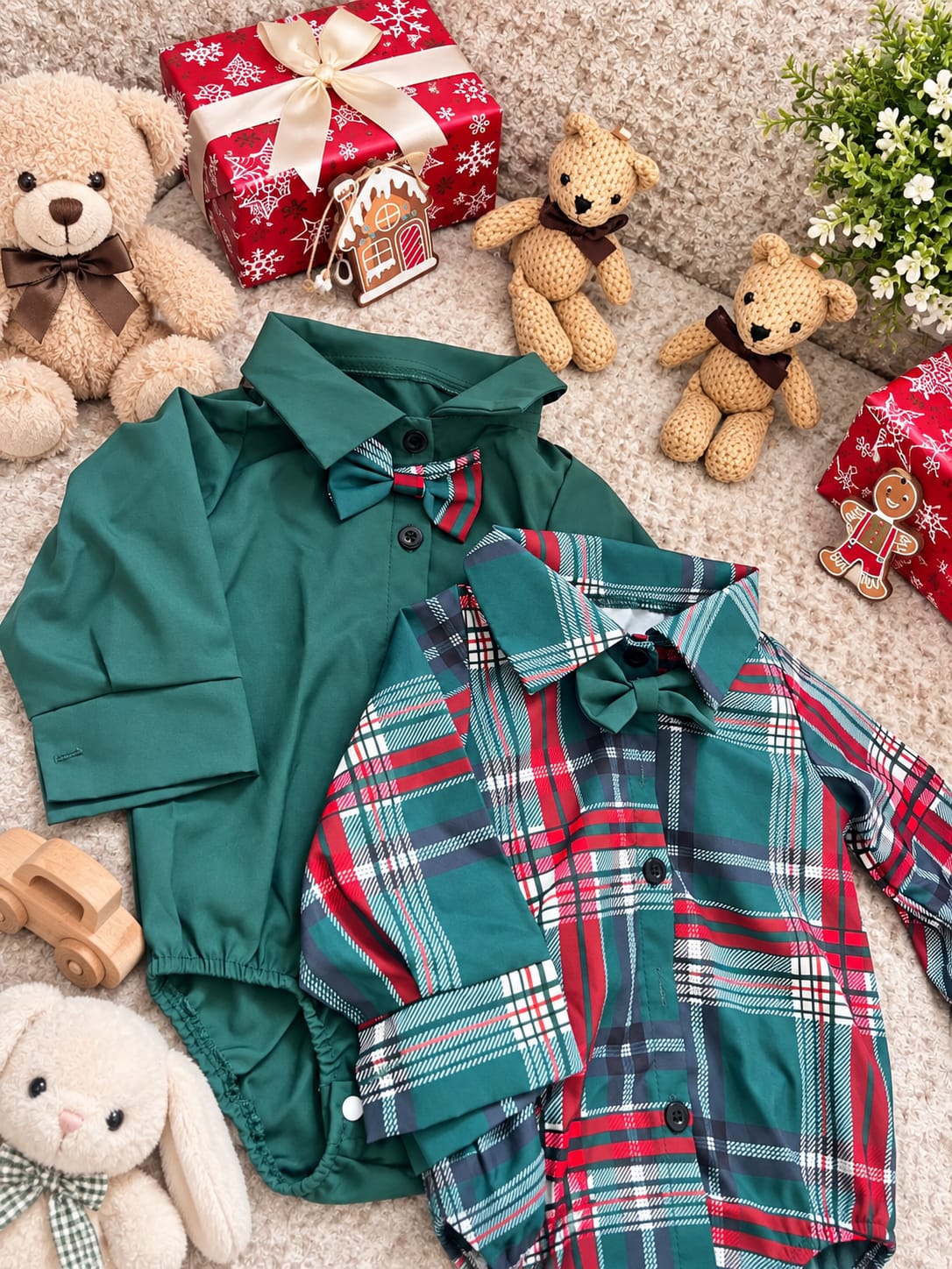 Conjunto Navideño Elegante para Bebé 🎄